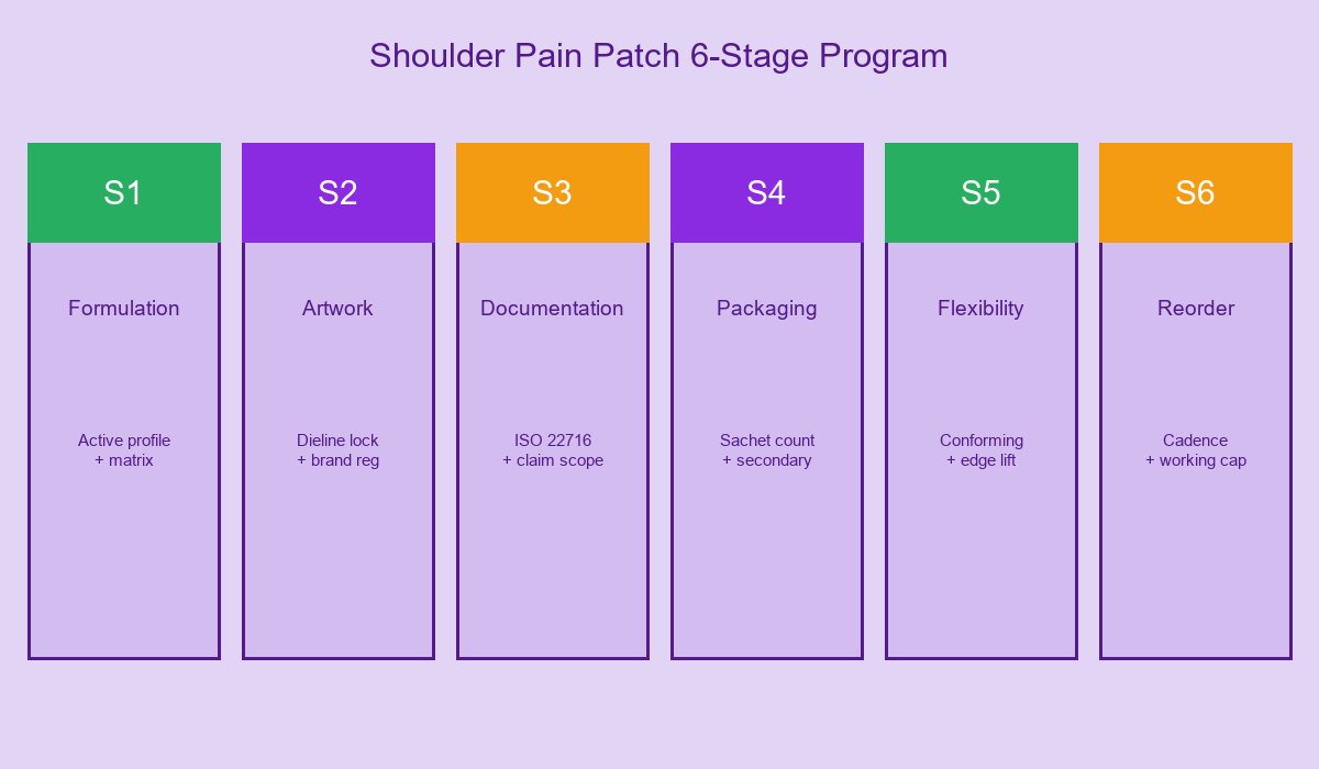 Shoulder Pain Patch 6-Stage Program